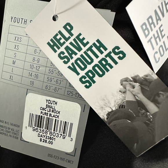 Kids DSG-Size:S (8-9)Jet black-Very warm,soft&cozy Cold weather compression -NWT - Picture 8 of 9